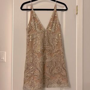 Free People Sequined Mini Dress